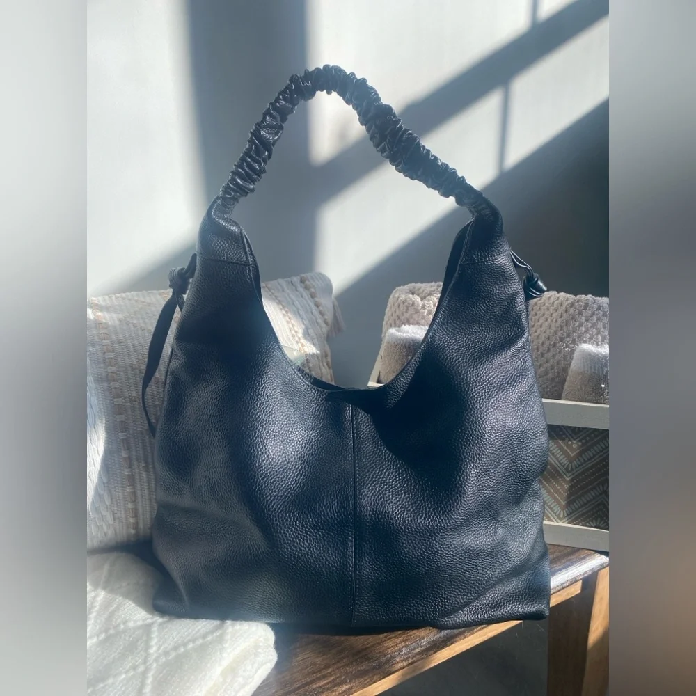 Laggo Bella Black Hobo Bag